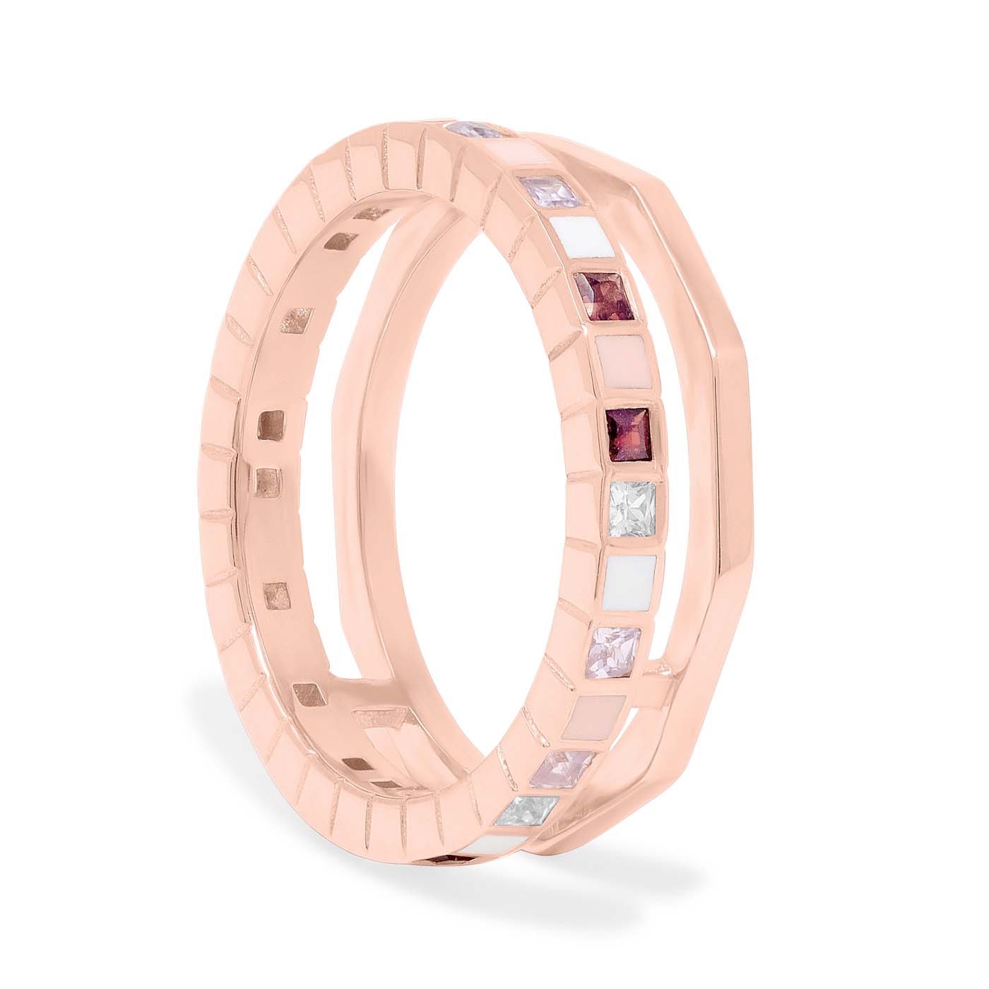 18ct Yellow Gold Vermeil Nova Ring with Gemstones